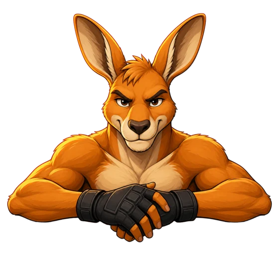 Kleveroo+ kangaroo mascot